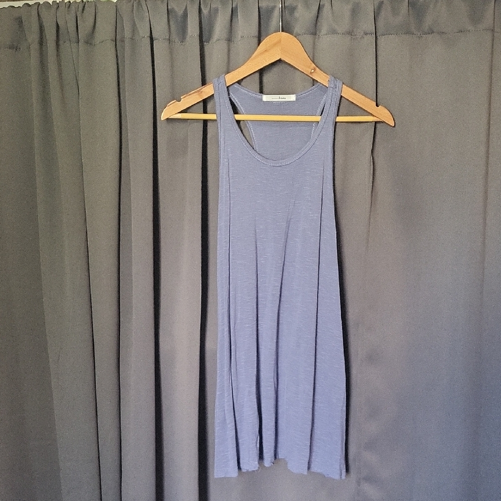 Trinity Women's Light Gray Extra Long Tank Top